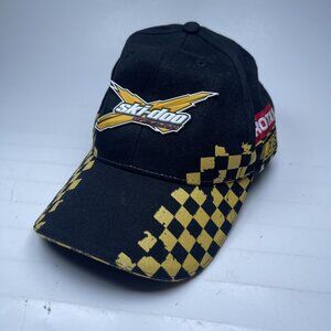 Vintage Ski-doo X-Team BOMBARDIER Racing Multi Colored Strapback Adult Hat/Cap